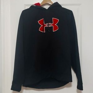 Mens Under Armour hooded pull over sweatshirt